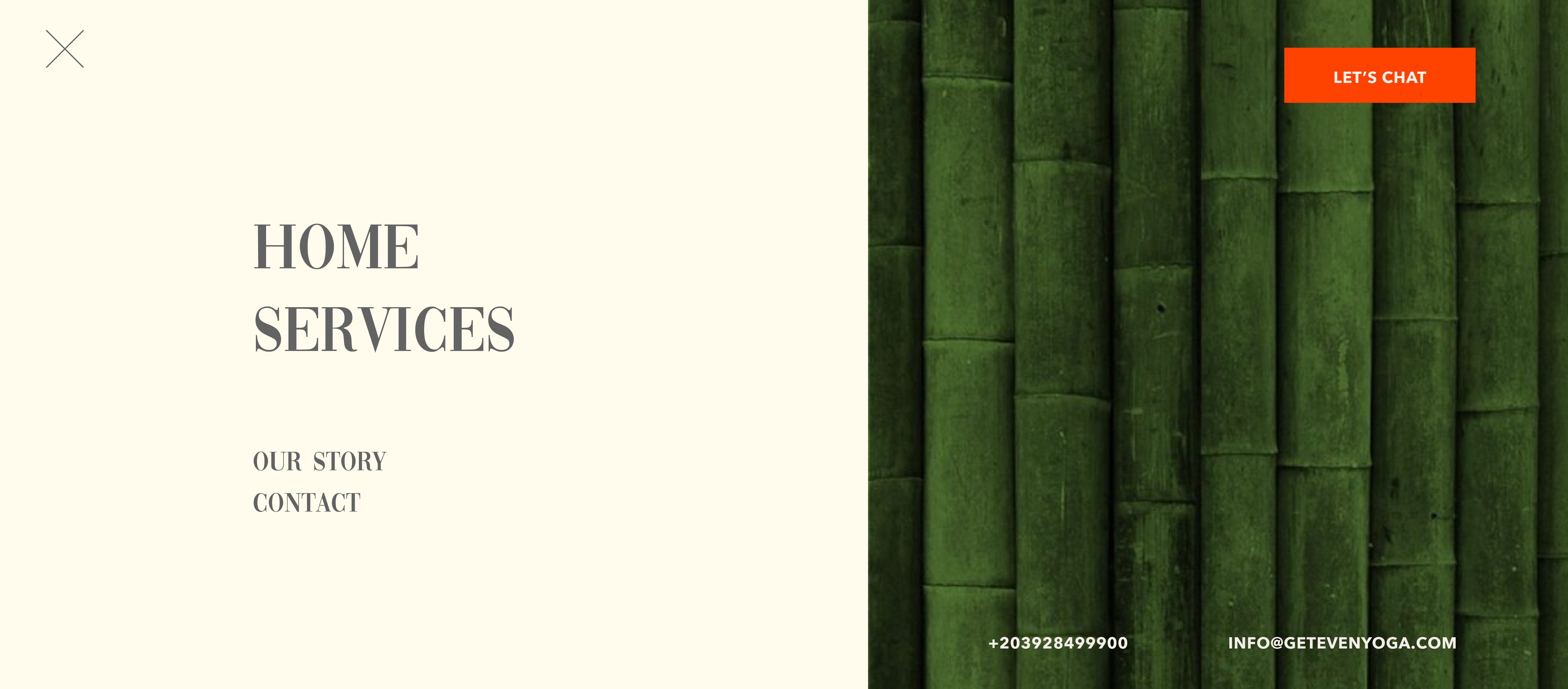 Homepage using new brand